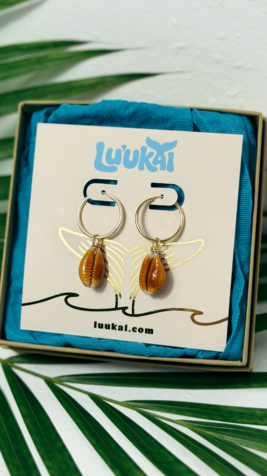 Honey Girl Hoop Earrings Gold Filled