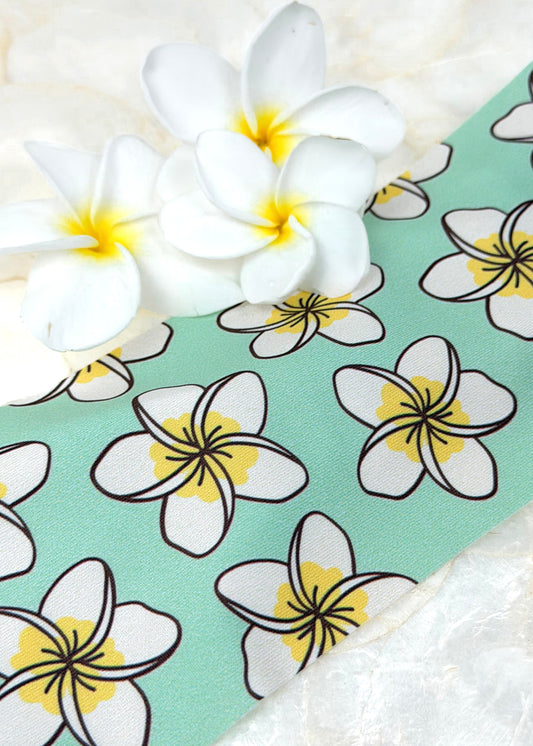 Plumeria Lover Green Dive Headband