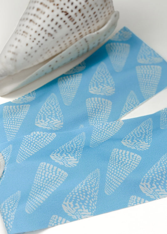 Light Blue Cone Shells Dive Headband