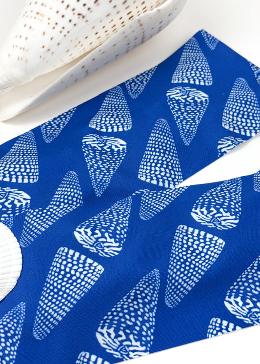 Electric Blue Cone Shells Dive Headband