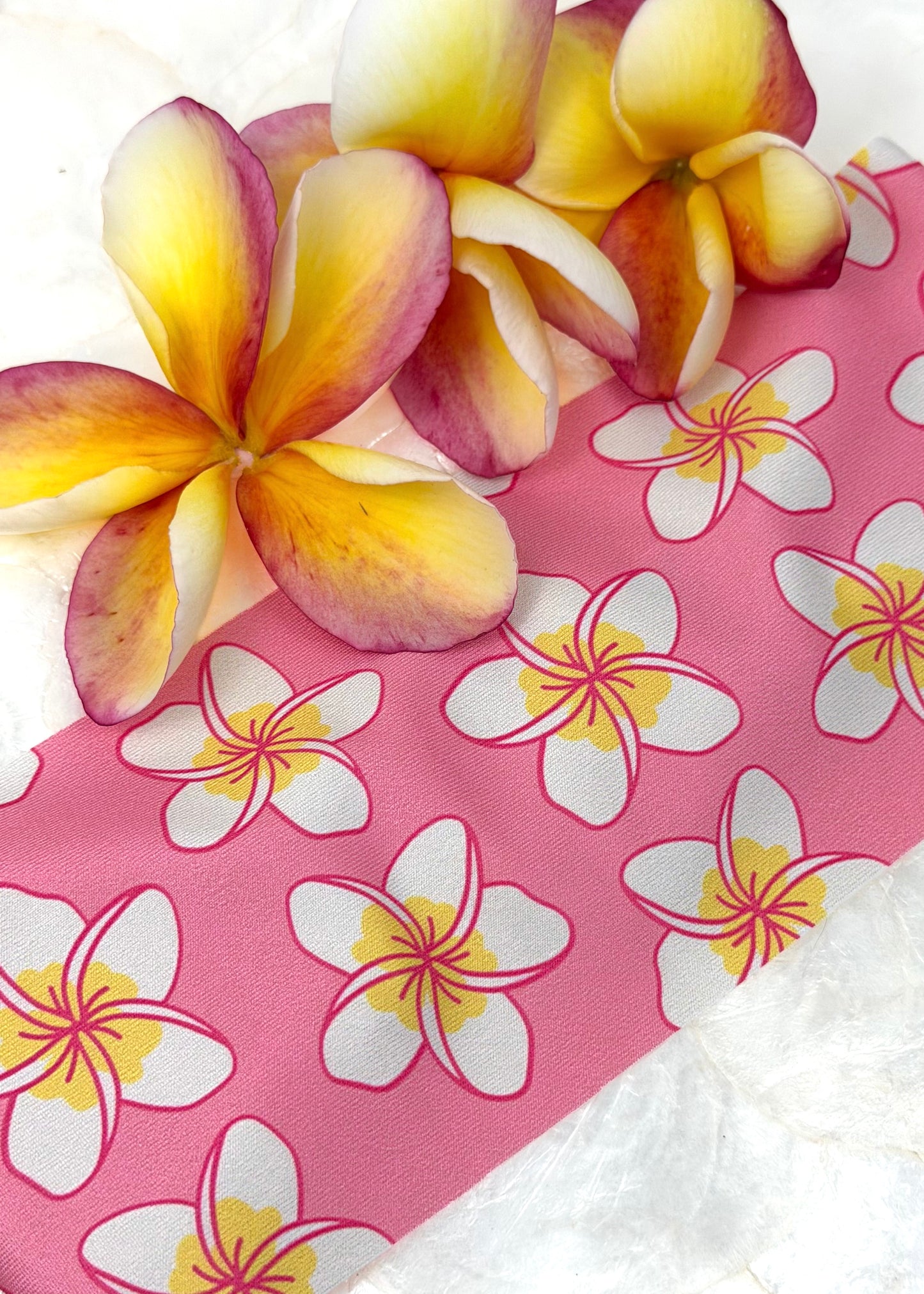 Plumeria Lover Pink Dive Headband