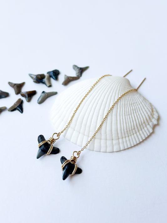 Shark Tooth Threaders Gold Filled