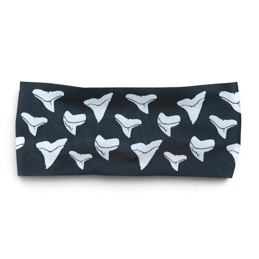 Gray Shark Teeth Dive Headband