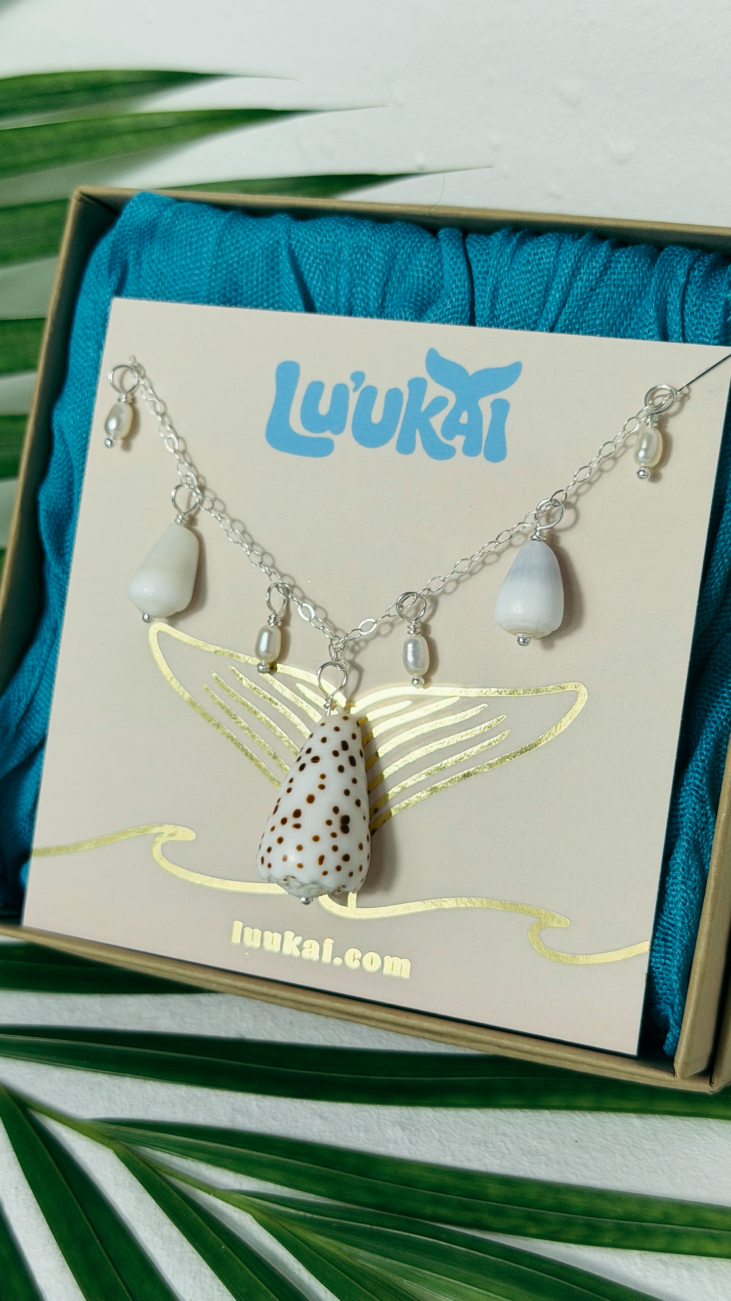 Cone Shell Charm Necklace Sterling Silver
