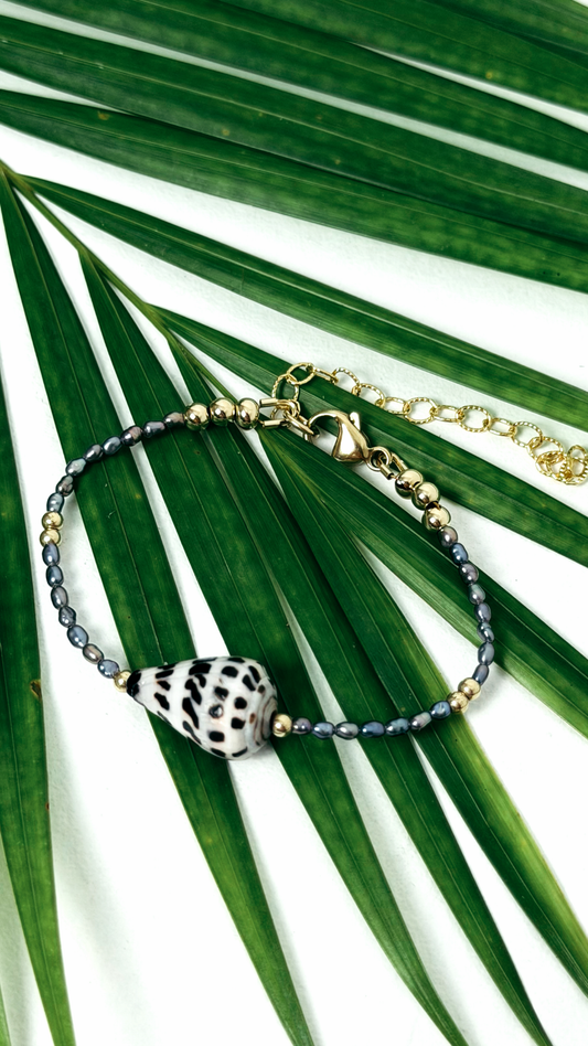 Hebrew Cone Shell Bracelet Gold Filled